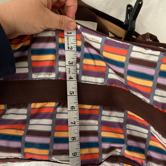 Lesportsac vintage brown travel weekender - Picture 4 of 12